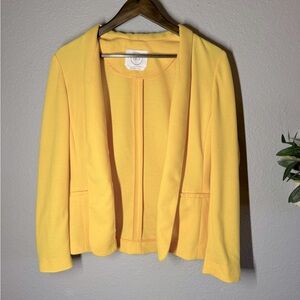 1901 Cardigan Style Yellow Blazer, women’s 10